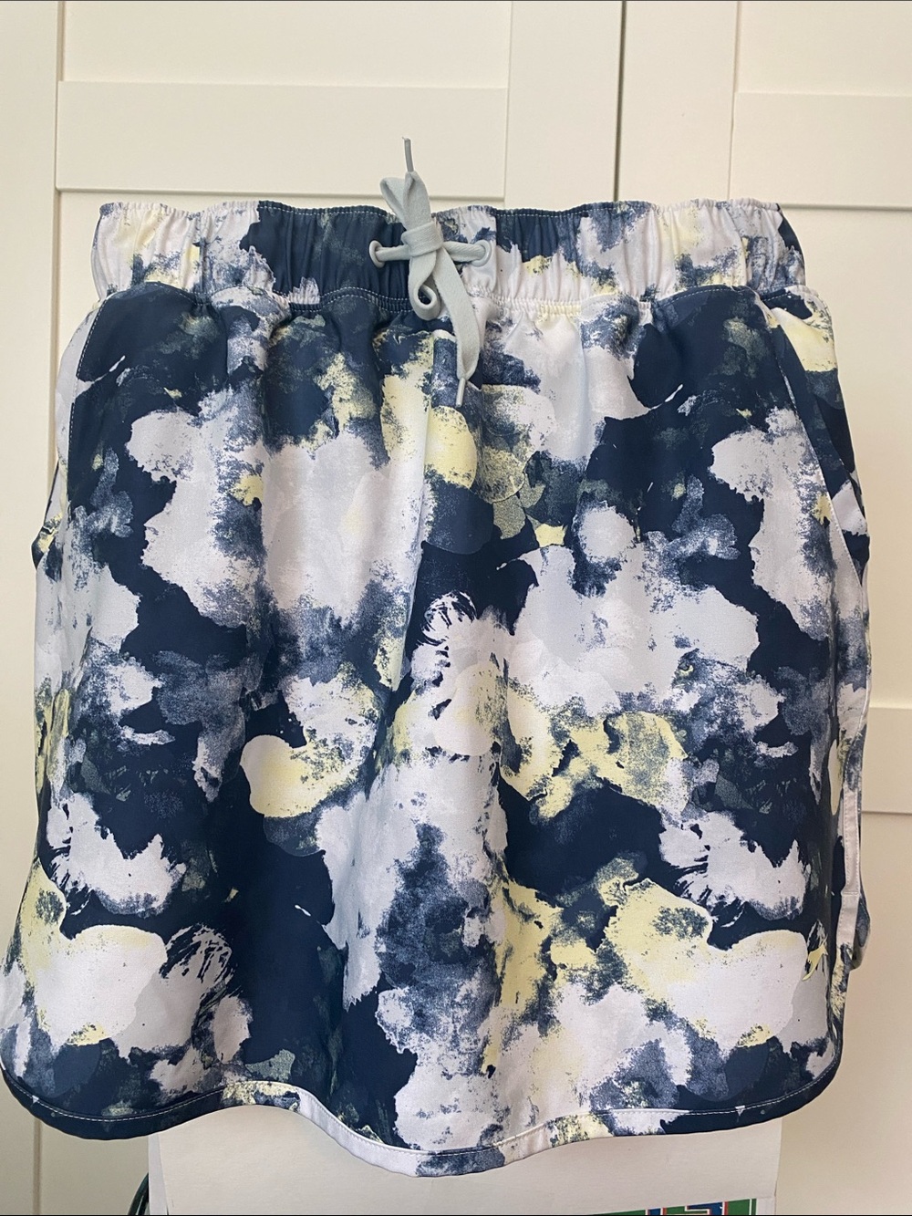 Slazenger Navy, Yellow and White tie-dye Floral Golf Tennis Pickle Skort